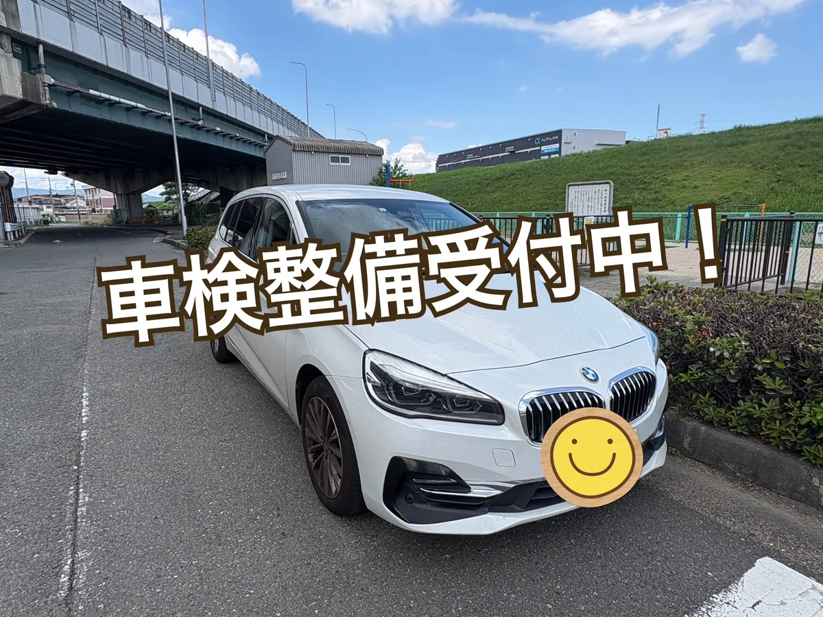 BMWの車検整備もお任せください！I様のBMWを車検整備しました♪